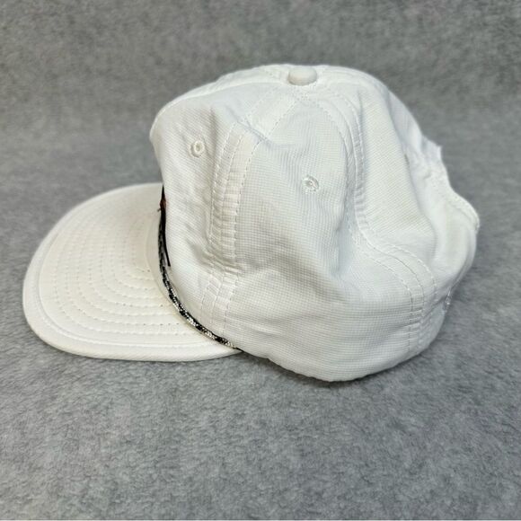 West Virginia Mountaineer Invitational Hat OSFA White SnapBack Rope Trim Outdoor - Picture 4 of 8